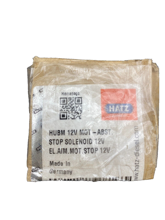 1pc x HATZ HUBM 12V STOP SOLEINOID 12V