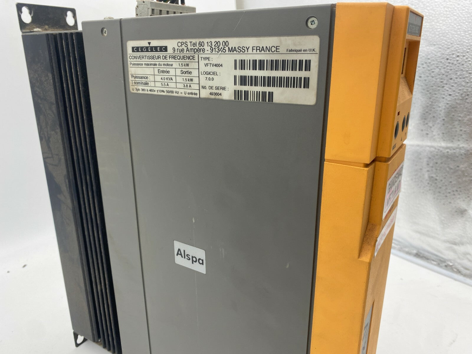 CEGELEC Alstom ALSPAFLEX V Convertisseur  VFTV4004