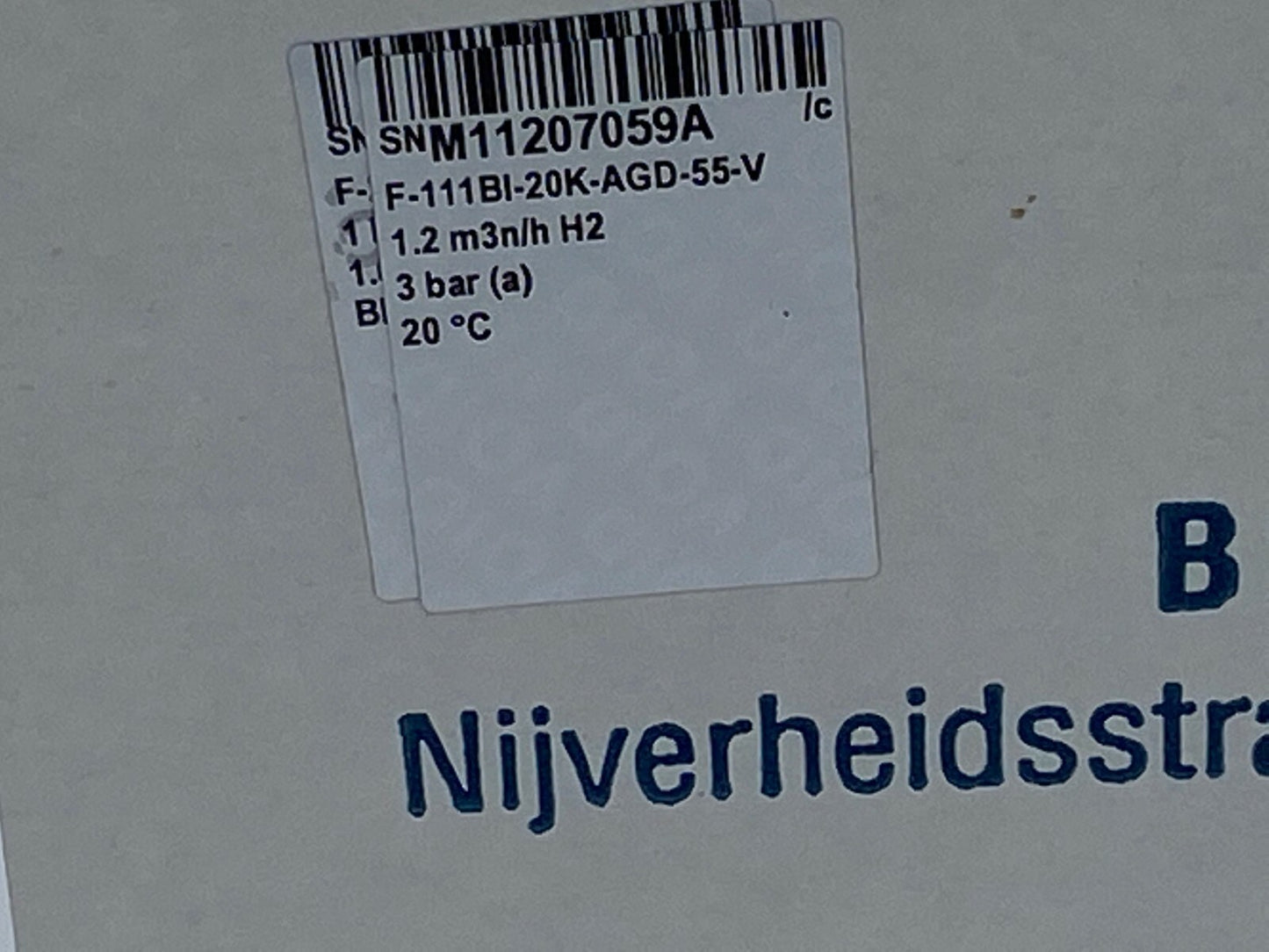 Bronkhorst F-111BI In-Flow Debimetre  F-111BI-20K-AGD-55-V