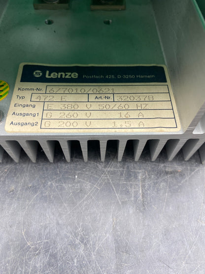 LENZE TYPE 472 E 6/7010/0621 380V REGULATEUR DE VITESSE