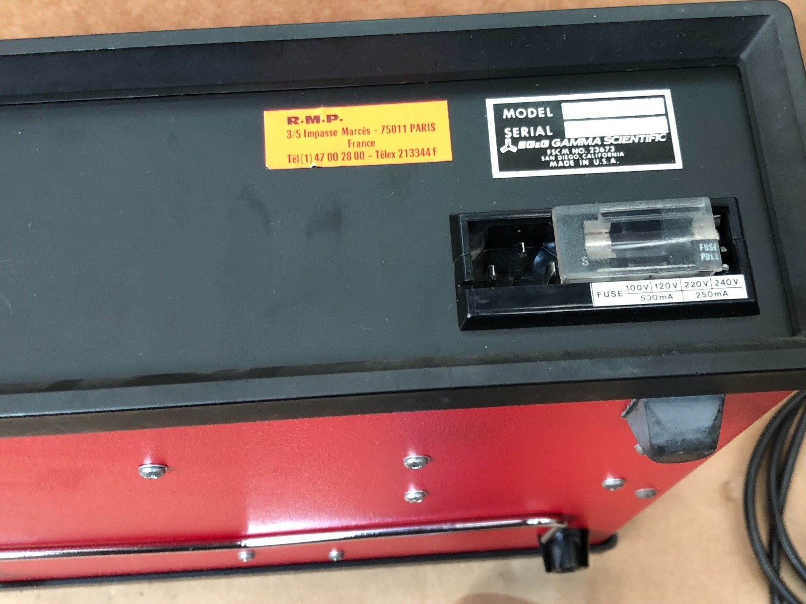 EG&G Gamma Scientific DR - 1500A + Camera D - 1500 - 2B - KLR Automation