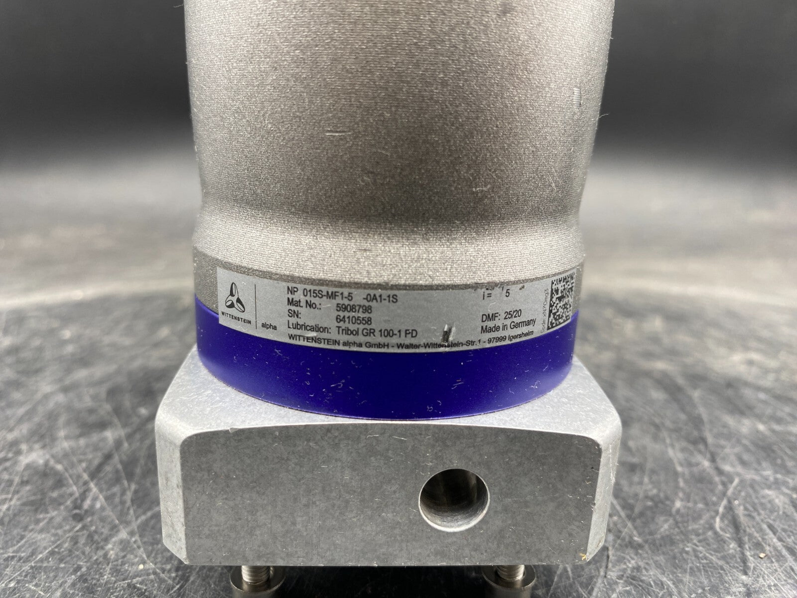 WITTENSTEIN 5908798 NP 015S-MF1-5-0A1-1S I:5 2 Nm PLANETARY GEARBOX+SUPPORT
