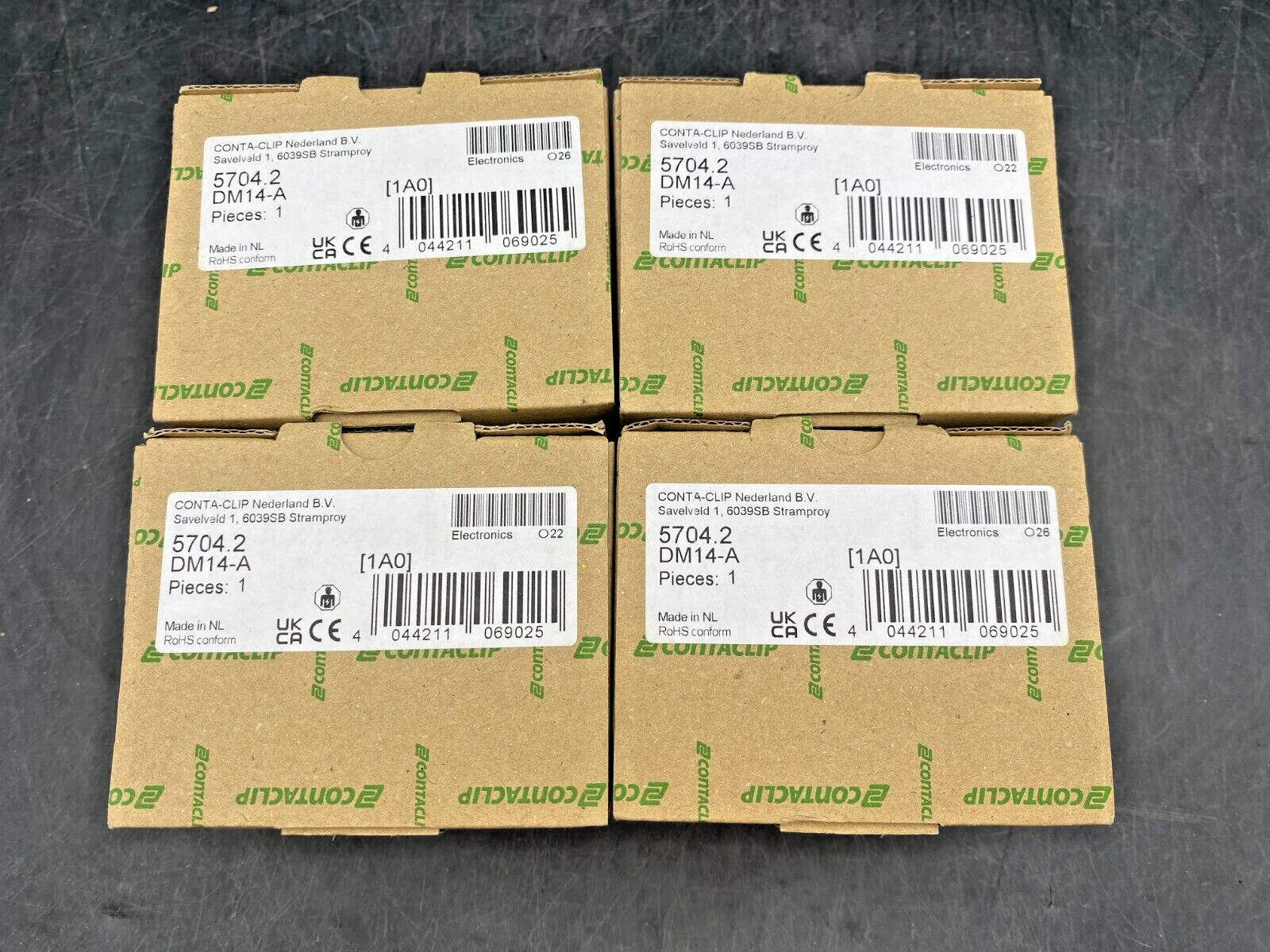 LOT DE 4 CONTACLIP 5704.2 DM14-A MODULE 14 DIODES