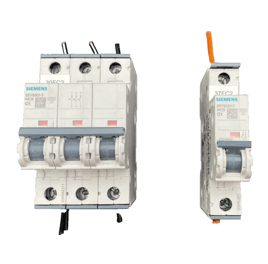 SIEMENS 5SY6301 - 7MCB C1 + 5SY6101 - 7MCB C1 CIRCUIT BREAKER - KLR Automation