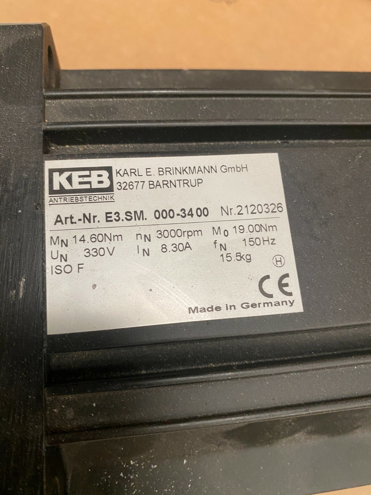 KEB AUTOMATION KEB COMBIVERT DRIVE E3.SM.000 - 3400 - KLR Automation