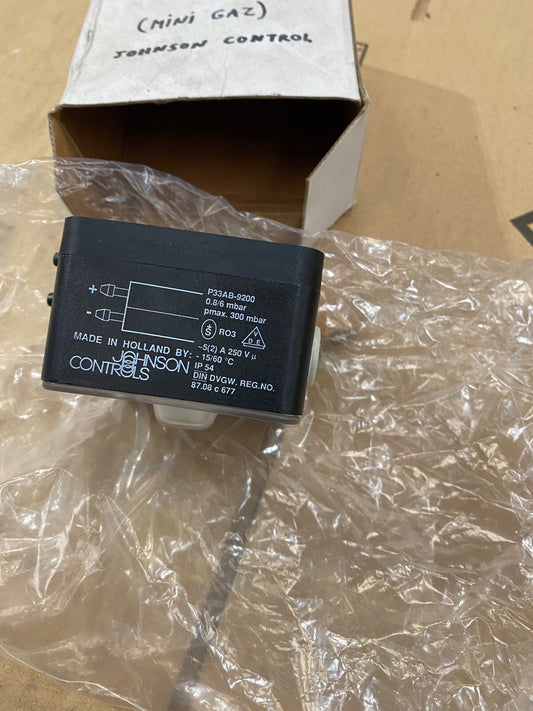 pressostat mini gaz johnson controls - KLR Automation