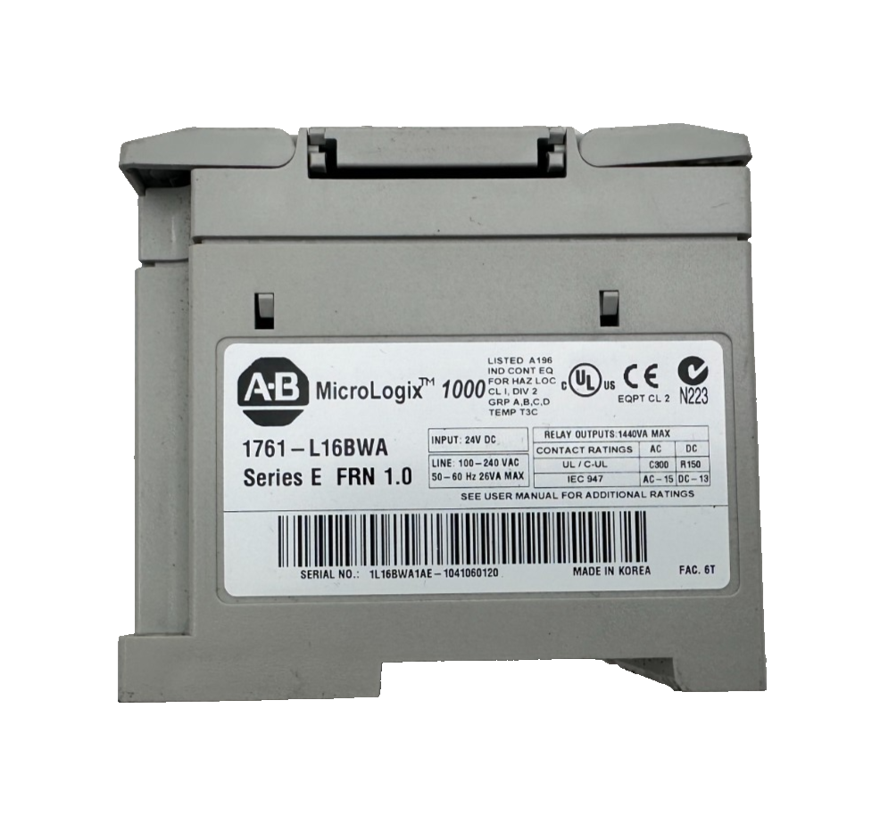ALLEN-BRADLEY 1761-L16BWA SERIE E FRN 1.0 MICROLOGIX 1000