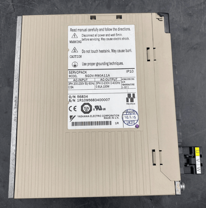 YASKAWA SGDV - R90A11A SERVOPACK x1pc - KLR Automation