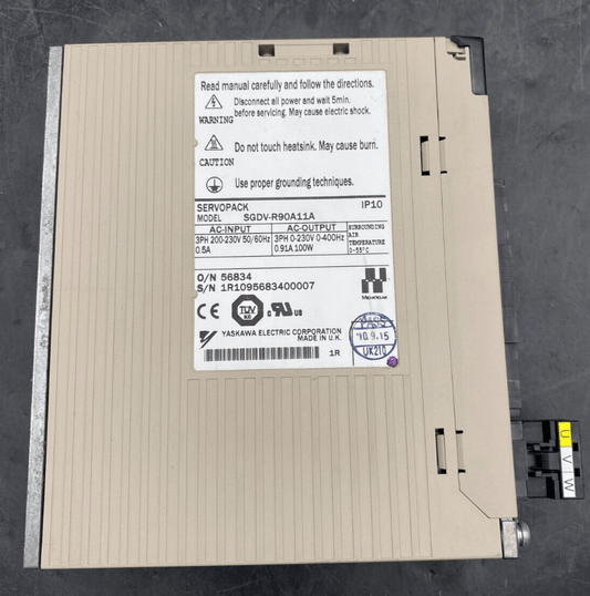 YASKAWA SGDV - R90A11A SERVOPACK x1pc - KLR Automation