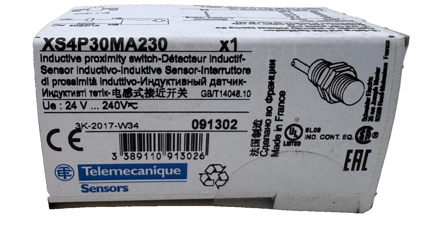 TELEMECANIQUE DTECTEUR DE PROXIMITE XS4 P30MA230 X1 - KLR Automation