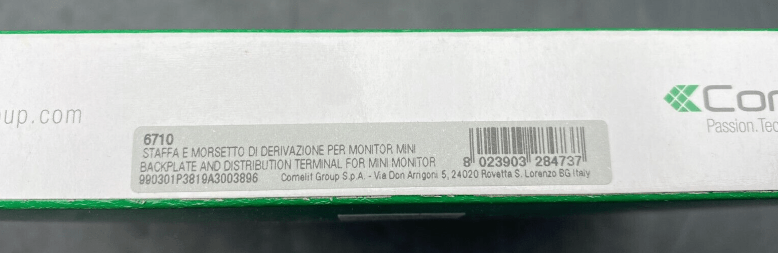 COMELIT 6710 ETRIER POUR MONITEUR MINI 6710 x8pc - KLR Automation