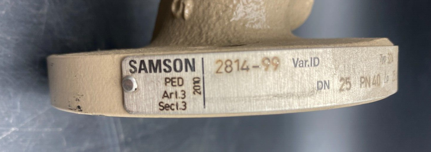 SAMSON 2814-99 TYPE 3214 09697802 KVS8 DN25 PN40