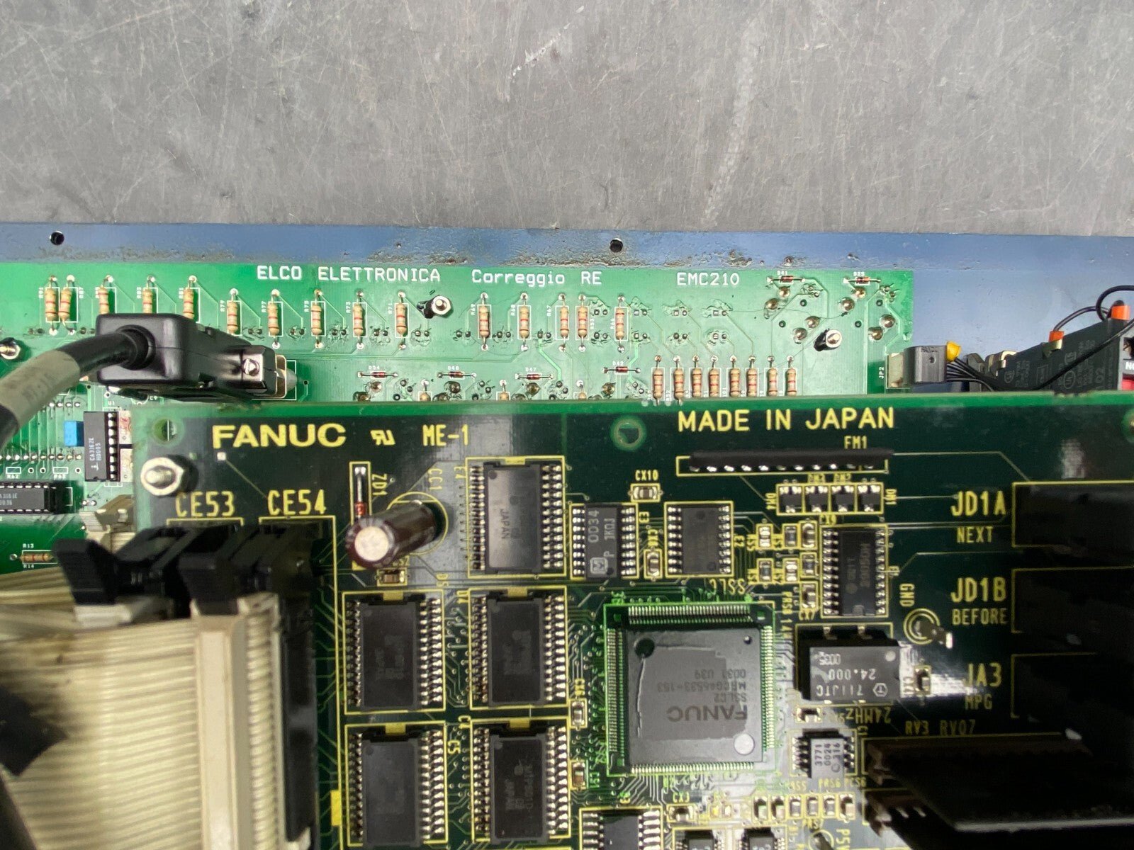 FANUC Control panel A860 - 0202 - T001 Board +. 2 x A20B - 2002 - 0470/08B - KLR Automation
