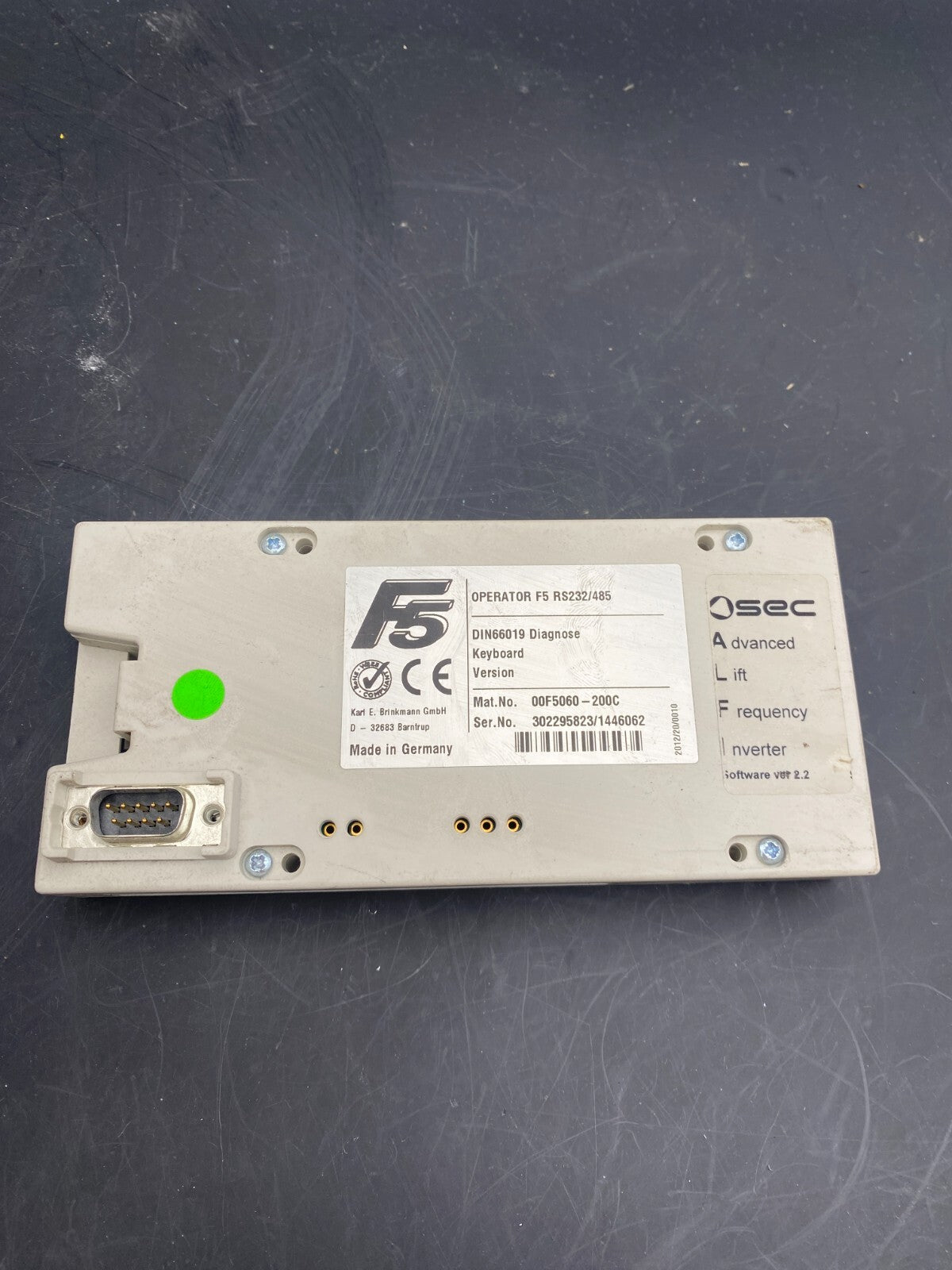 KEB F5 16F5A1G-YL00 FREQUENCY INVERTER + F5 KEB OPERATOR RS232/485 00F5060-200C