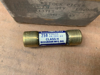 NEW 10 X NON - 6 & 10 x NON - 10 ONE - TIME BUSS FUSES 250V - KLR Automation