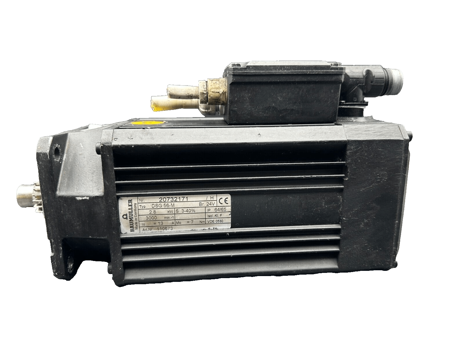 BAUMULLER DSG 56 - M 2.8kW 3 - 40% 3000 min - 1 24V SERVO MOTEUR - KLR Automation