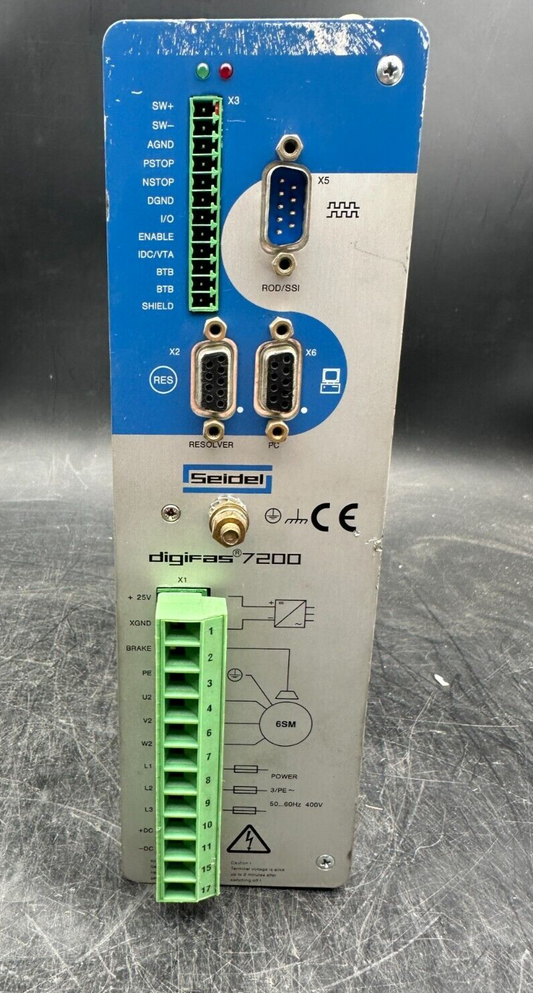 SEIDEL DIGIFAS 7202 KOLLMORGEN 3x400V 1.7kVA 2.8A AMPLIFICATEUR NUMERIQUE