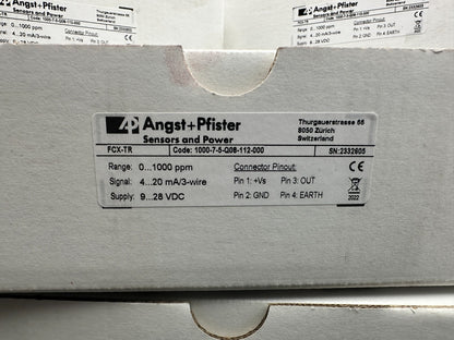 1 pc x Angst+Pfister cable PW 16 2021 4919 + FCX-TR Sensor FCX-TR1000 Pewatron