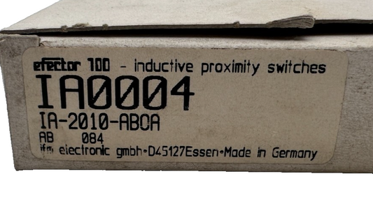 IFM ELECTRONIC IA0004 IA-2010-ABOA DETECTEURS  DE PROXIMITE  VDC x1