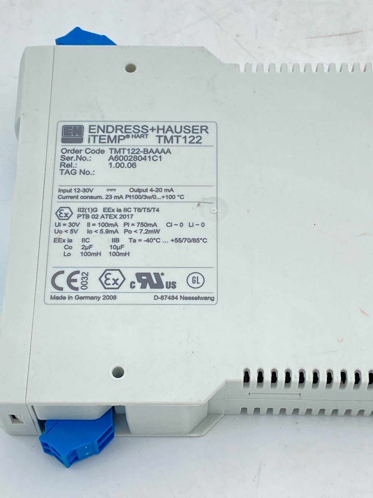 1pc x  Endress+Hauser iTemp TMT122 Temperaturtransmitter TMT122-BAAAA