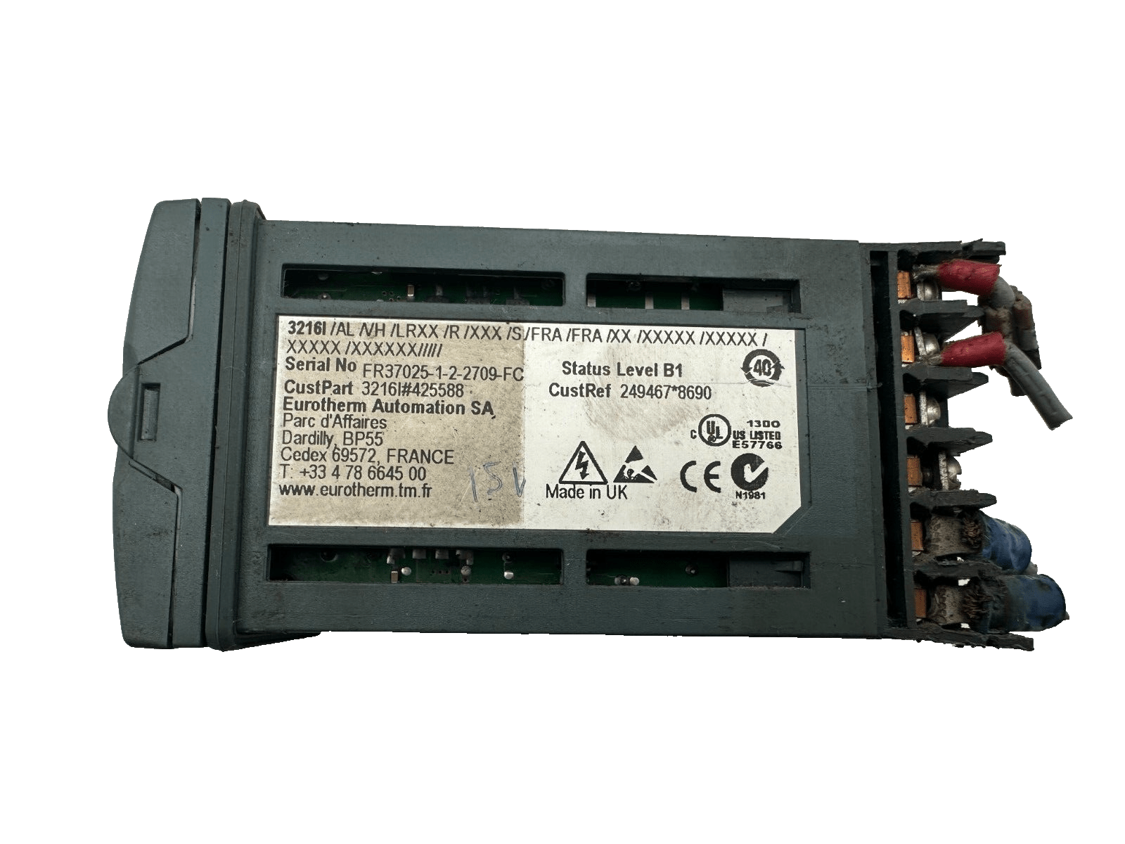 EUROTHERM 3216I 3216I/AL/VH/LRXX/R/XXX/S/FRA/FRA/XX/XXXXX/XXXXX TEMP. CONTROLLER - KLR Automation