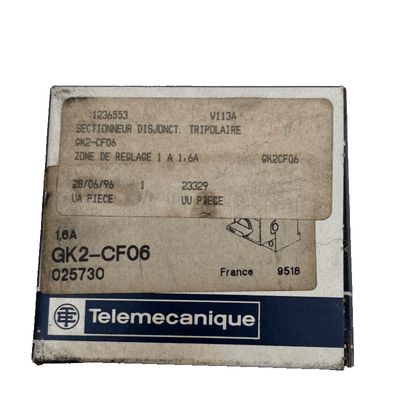 TELEMECANIQUE GK2 - CF06 025730 SECTIONNEUR DISJONCT x1 - KLR Automation
