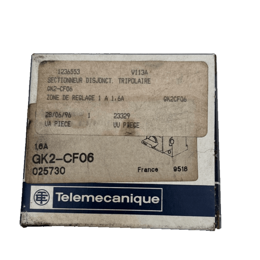 TELEMECANIQUE GK2 - CF06 025730 SECTIONNEUR DISJONCT x1 - KLR Automation