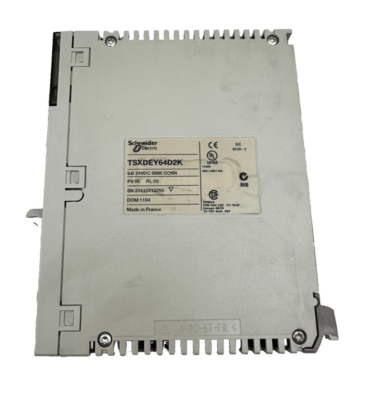 SCHNEIDER ELECTRIC TSXDEY64D2K 64I 24VDC SINK CONN - KLR Automation