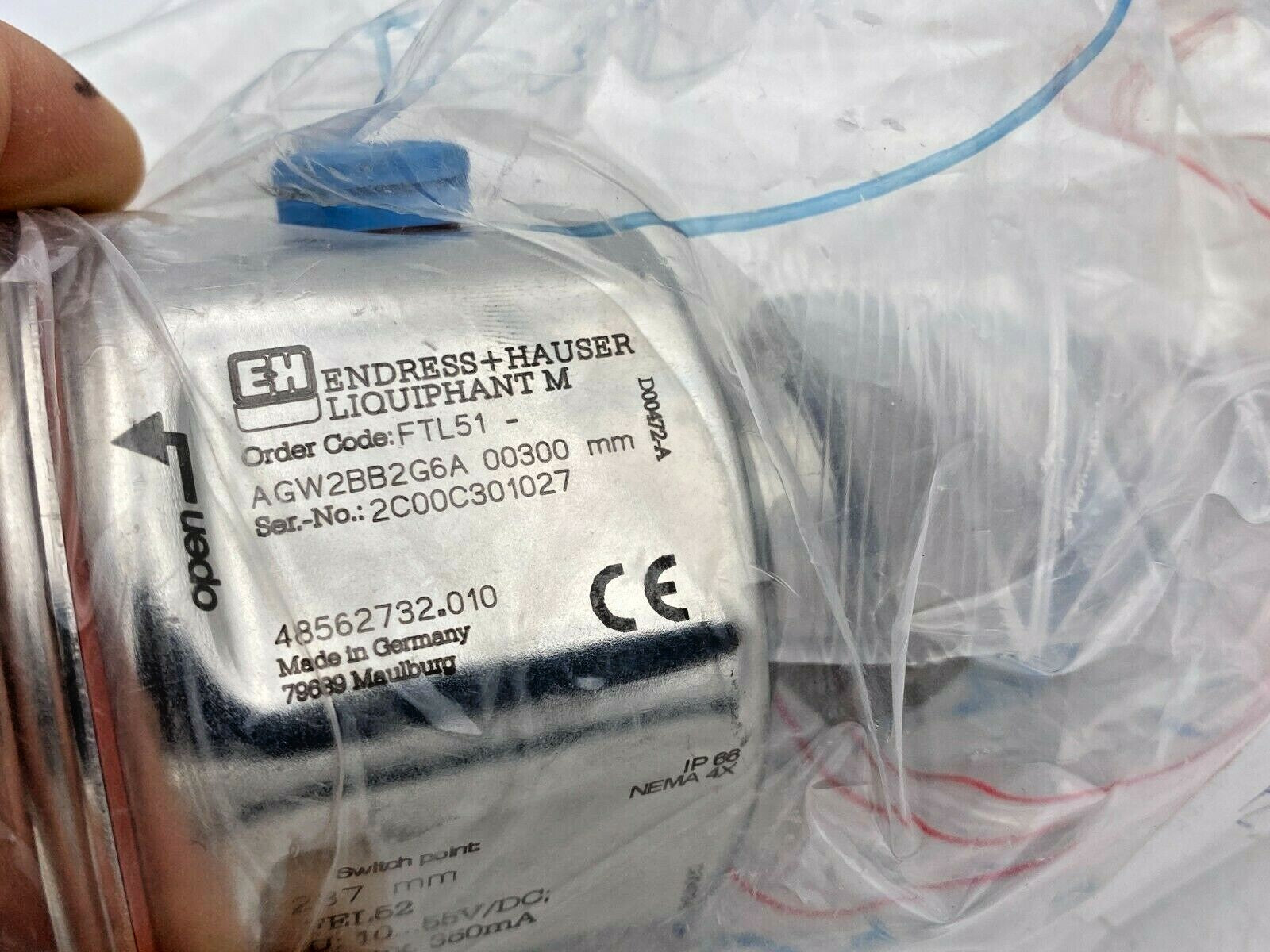 ENDRESS+HAUSER LIQUIPHANT M FTL51-AGW2BB2G6A LIQUID LEVEL