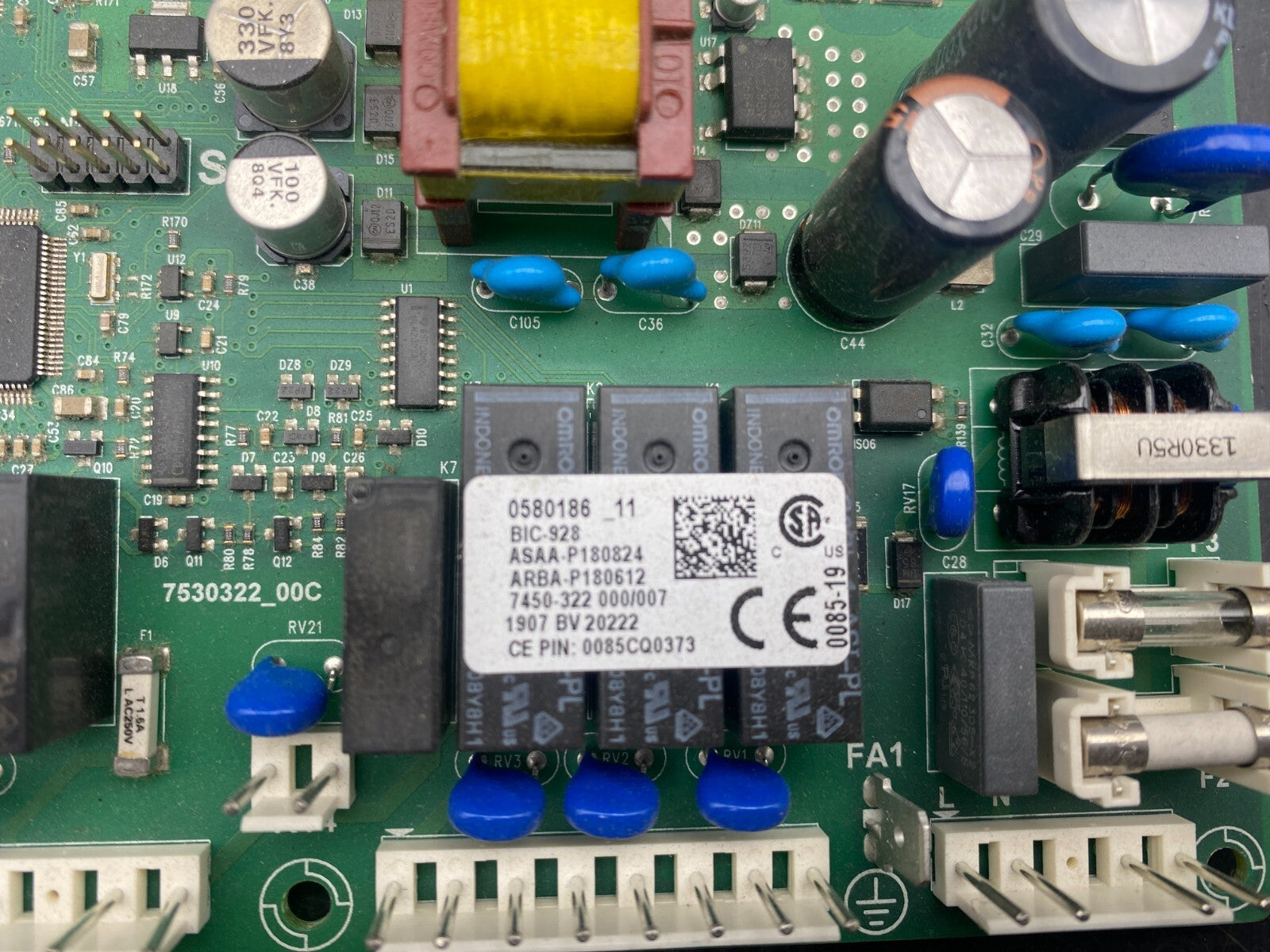 MAIN BOARD FOR HTP MODBUS 7450-322 000/007 1907 BV 20222 0580186 11 7530322 00C