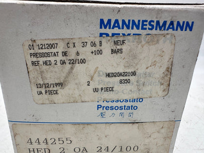 MANNESMANN REXROTH HED 2 OA 24/100 HYDRONORMA PRESSOSTAT - KLR Automation