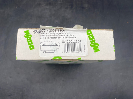 LOT DE 83 WAGO 2001 - 1304 BORNE DE PASSAGE POUR 3 CONDUCTEURS - KLR Automation