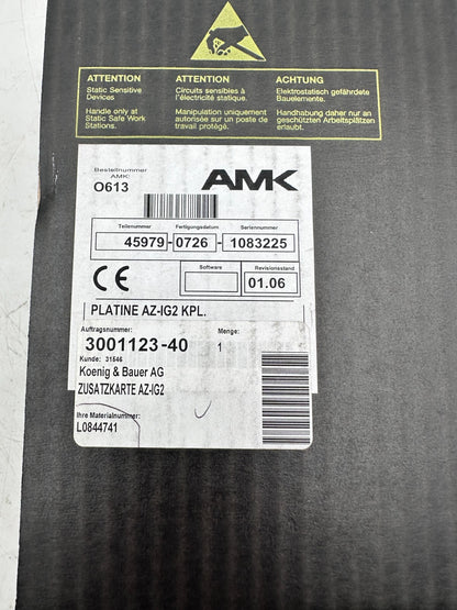 AMK AZ - IG2 CARTE REGULATEUR - KLR Automation