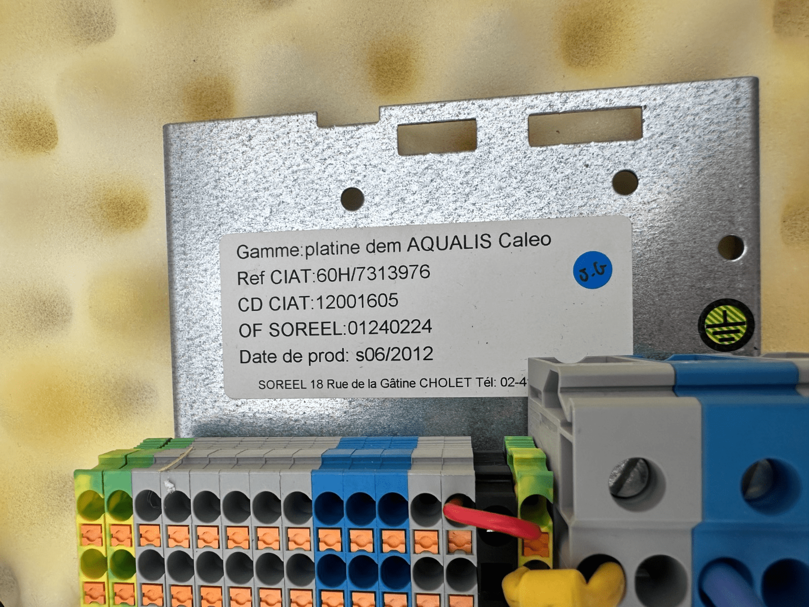 CIAT 7317398 60H/7313976 PLATINE AQUALIS CALEO 60H + 7140687 FAISCEAU - KLR Automation