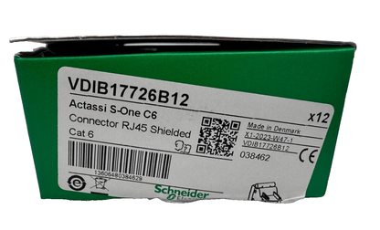 SCHNEIDER ELECTRIC VDIB17726B12 CONNECTEUR RJ45 SHIELDED ACTASSI S - ONE C6 x6pc - KLR Automation