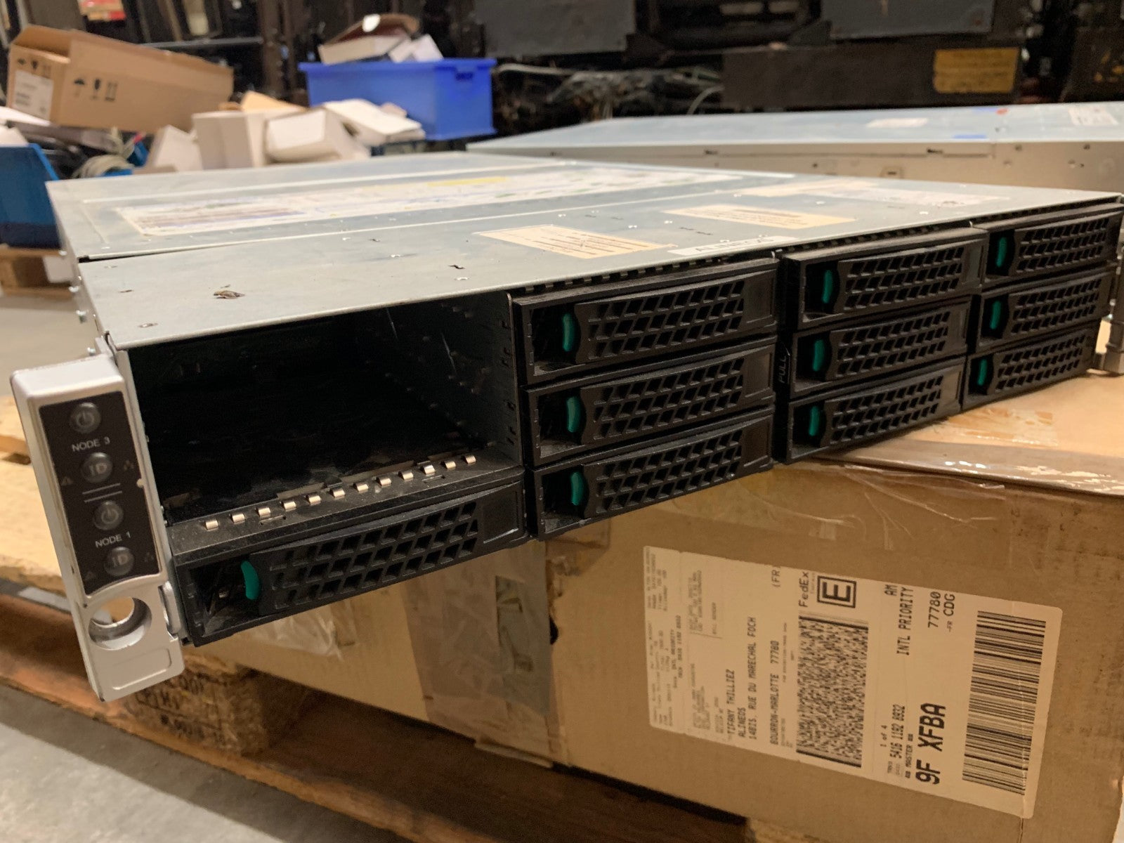 INTEL - SERVER BOARD SYSTEM H2312JFQJR SGL 2U 4 NODE 3.5IN 1200W PSU Chassis 