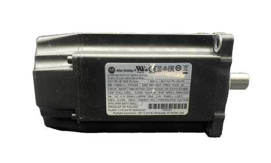 ALLEN BRADLEY VPL - B1153F - PJ12AA SERIE A 3 PHASE 5000 RPM AC SERVO MOTOR KINETIX - KLR Automation