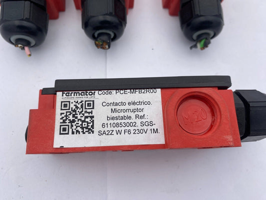 4pc x BERNSTEIN SGS - SA2Z W F6 230V 611.0853.002 LIMIT SWITCH Elevator parts lift - KLR Automation