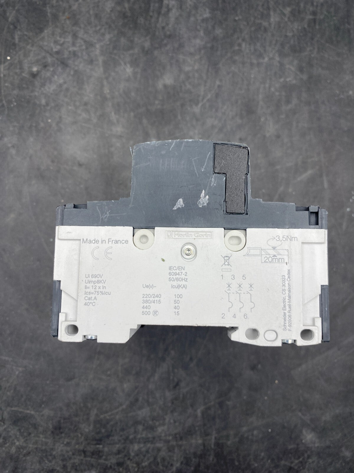 SCHNEIDER ELECTRIC ACTI9 NG125LMA 25A 3P3D DECLENCHEUR MAG 18884 + 2 x 19072