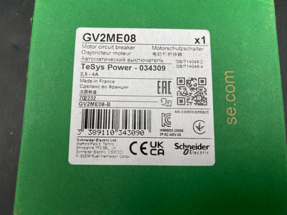 SCHNEIDER ELECTRIC GV2ME08 DISJONCTEUR MOTEUR