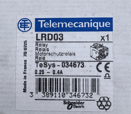 TELEMECANIQUE RELAY LRD03 x1 - KLR Automation