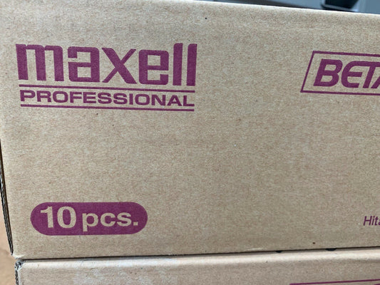 10 pc X Maxell B - 10M MBQ Betacam SP 12 min. small - KLR Automation