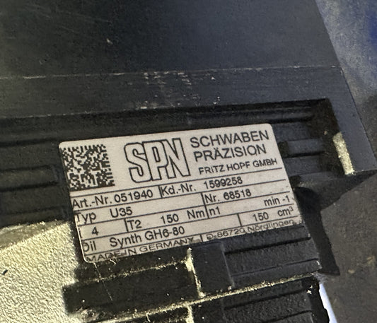 BAUMULLER DSG 56 L45 UL 21011921 2.9 kW 4000 RPM 360V + SPN 051940 U35 - KLR Automation