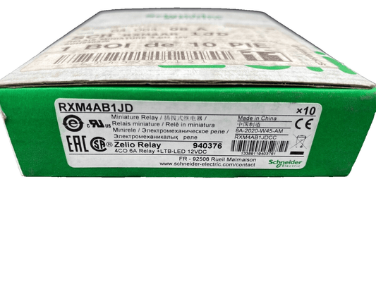 6pc x SCHNEIDER ELECTRIC RXM4AB1JD RELAIS MINIATURE - KLR Automation