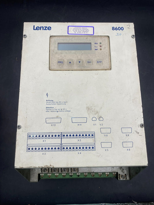 LENZE 8600 33.8604_E.V009 400/460 V FREQUENCY INVERTER - KLR Automation