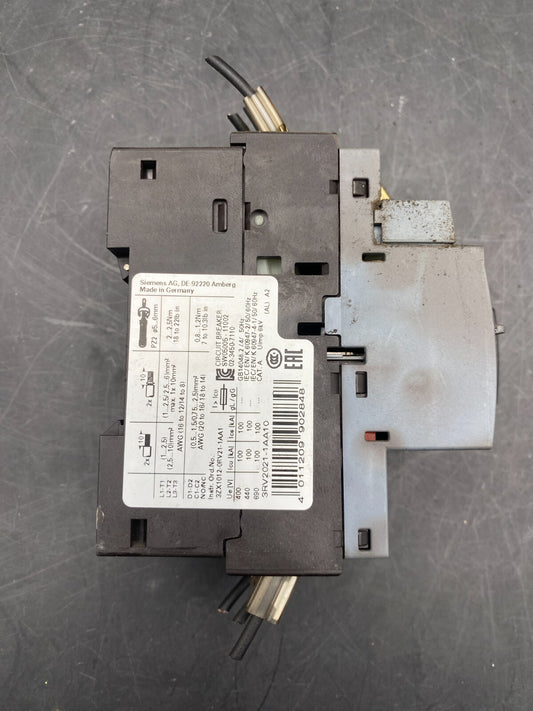 SIEMENS 3RV2021 - 1AA10 SWITCH - KLR Automation