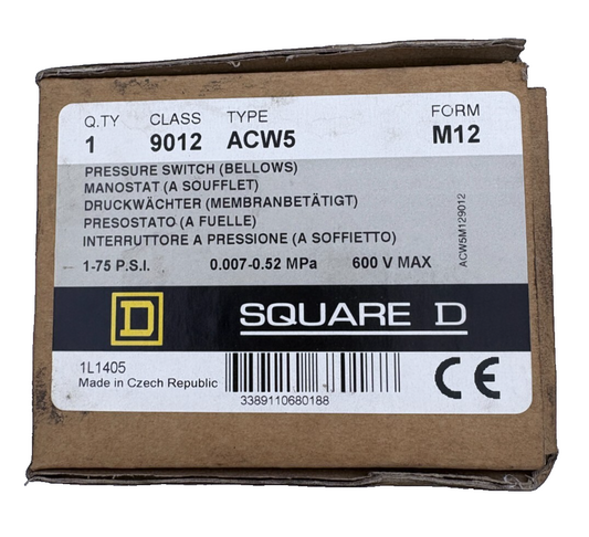 SQUARE ACW5 PRESSURE SWITCH x1