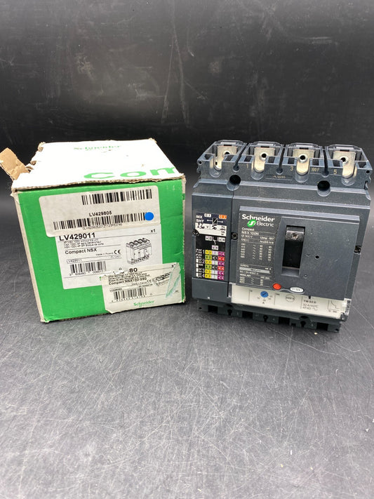 SCHNEIDER ELECTRIC LV429805 + LV429011 COMPACT NSX 100N 4P - KLR Automation