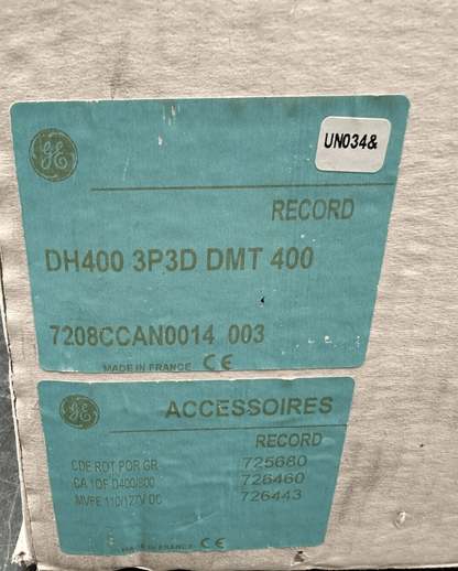 GENERAL ELECTRIC GE DH400 3P3D DMT 400 7208CCAN0014 003 + ACCESSOIRES - KLR Automation