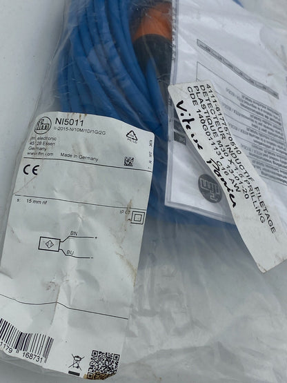 Ifm electronic NI5011 Capteur inductif M30x1,5 portée 15mm - KLR Automation